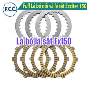 Bộ Lá Bố Nồi Lá Sắt Exciter 150 Chính Hãng FCC - Chống Trượt Côn
