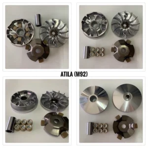 Bộ Nồi Trước Attila Xăng Cơ, M92 – Chén Bi, Cánh Quạt, Con Lăn Cao Cấp